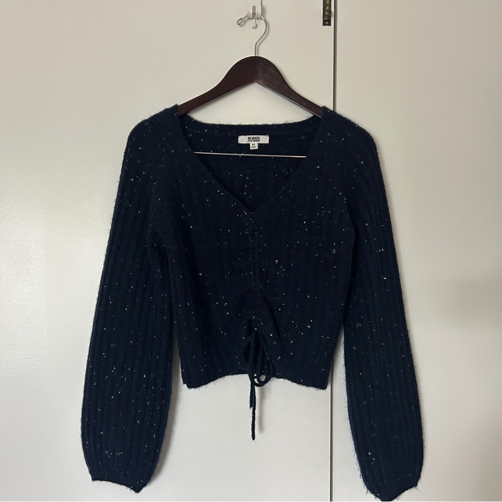 BB Dakota Navy Speckled Knit Sweater